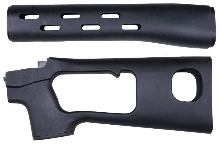 King Arms Handguard & Stock Set for Dragunov SVD (Black)