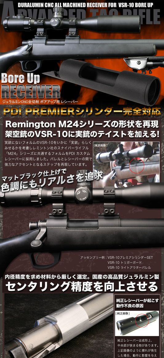 PDI Ezy Bore-Up Metal Receiver for Marui VSR-10