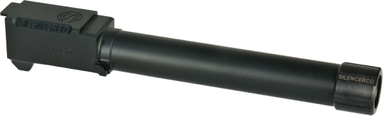 Detonator Aluminum SileconCo Outer Barrel for Marui Glock 17 Gen.4 (Black)(14mm-)