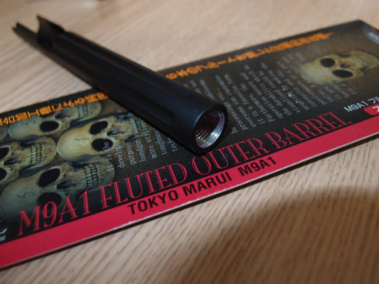 TMC Custom Nine Ball M9A1 Twist Fluted Outer Barrel for Marui M9A1 GBB(Silver)