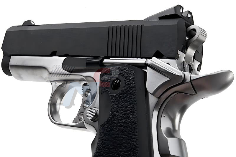 AW Custom NE10 Series V10 GBB Pistol ( Black Slide / Silver Frame)