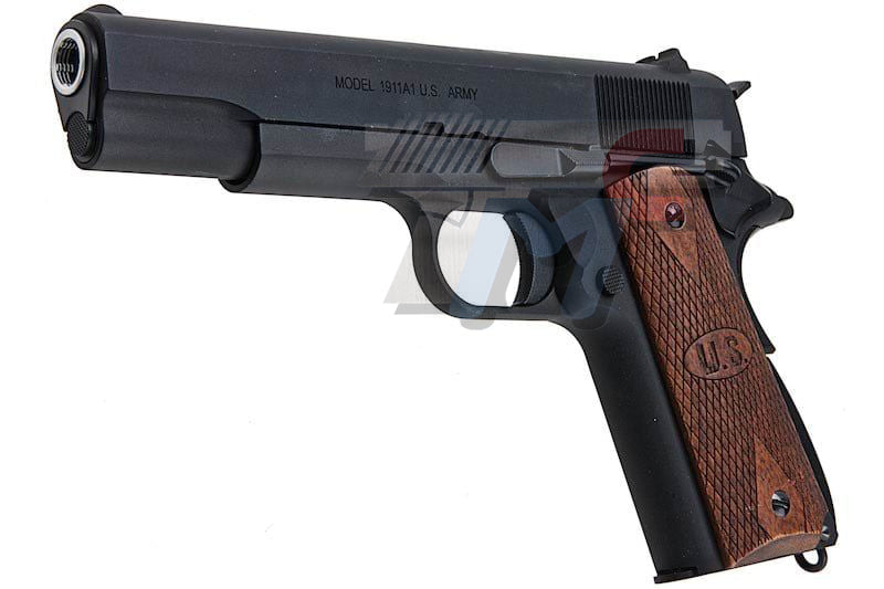 Cybergun AO 1911 GBB Pistol (Matt Black with Wood Grip)