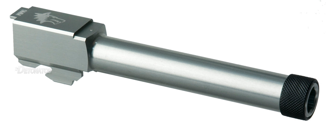 Detonator Lone Wolf Outer Barrel for Marui Glock 17/18C GBB (14mm-)(Silver)