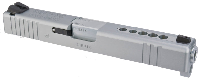 Detonator Aluminum B.T.C. Slide for Marui Glock 17 (Matt Silver)(2020 Ver.)