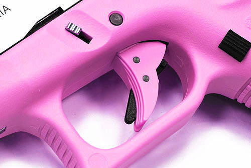 Guarder Ridged Trigger For Glock Gas Blow Back (Pink)