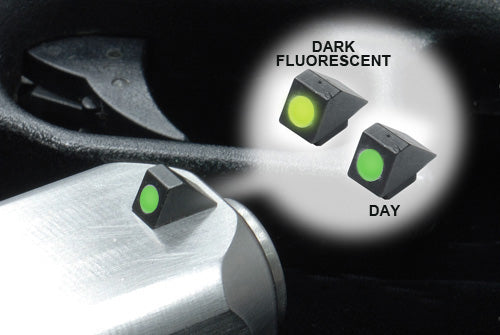 Guarder Steel Standard Night Front Sight for Marui G Series Pistol(Green)