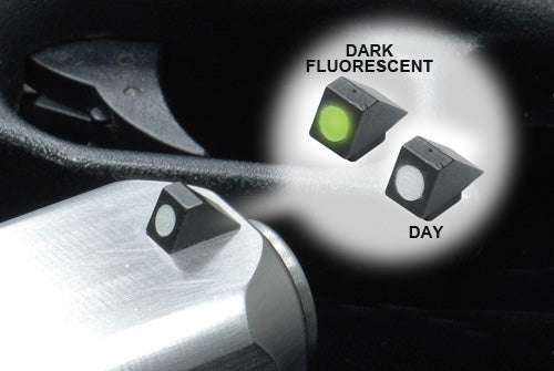 Guarder Steel Standard Night Front Sight for Marui G Series Pistol(White)