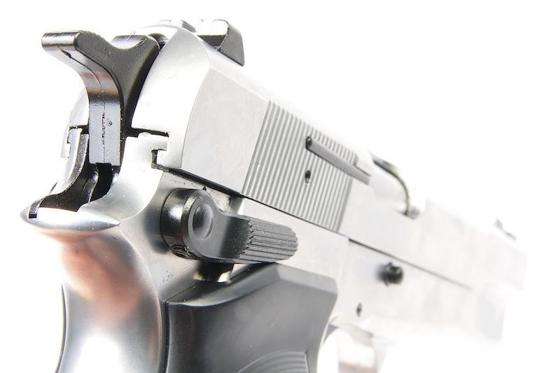 WE Browning Hi Power MK3 Gas Blow Back Pistol (Silver)