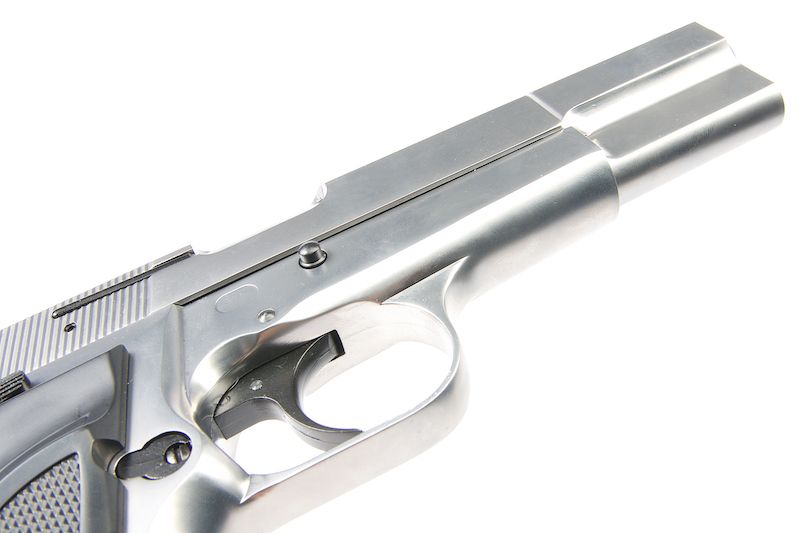 WE Browning Hi Power MK3 Gas Blow Back Pistol (Silver)