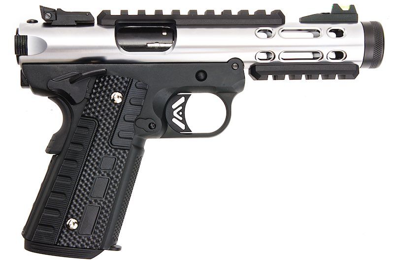 WE Galaxy 1911 GBB Pistol (Silver Slide / Black Frame)