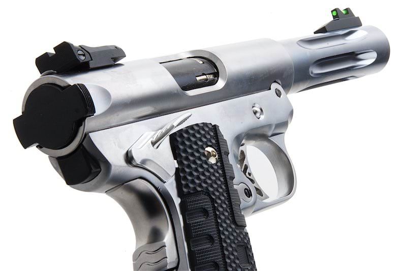 WE Galaxy 1911 Premium GBB Airsoft (S) (Silver Slide / Silver Frame)