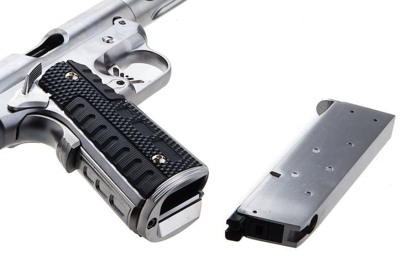 WE Galaxy 1911 Premium GBB Airsoft (S) (Silver Slide / Silver Frame)