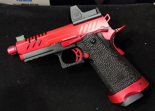 Vorsk Hi-Capa 3.8 Pro GBB Pistol (Red|Black)