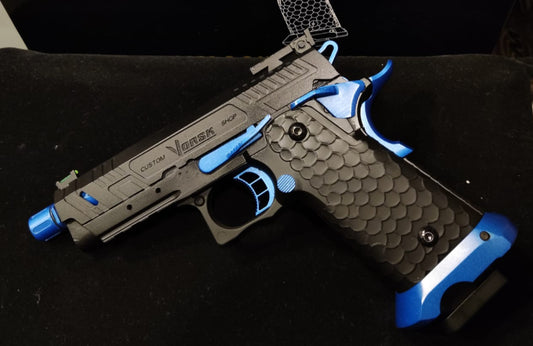 Vorsk Hi-Capa CS Vengeance 3.8 Compact GBB Pistol (Black) (Blue Match)