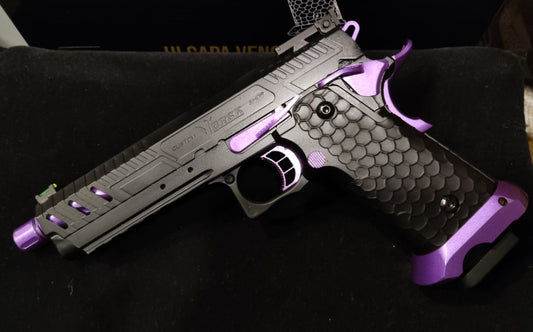 Vorsk Hi-Capa CS Vengeance 5.1 GBB Pistol (Black) (Purple Match)