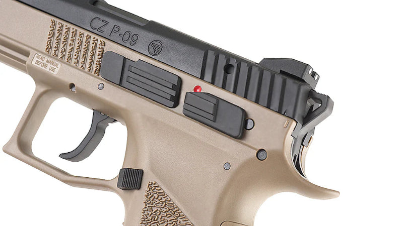 KJ Works CZ P-09 Duty Gas Blow Back (Tan,Gas Version)