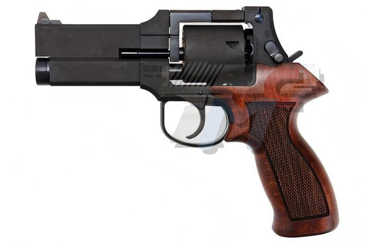 Marushin 4 inch Mateba with Wood Grip Gas Revolver (H.W. / Black)