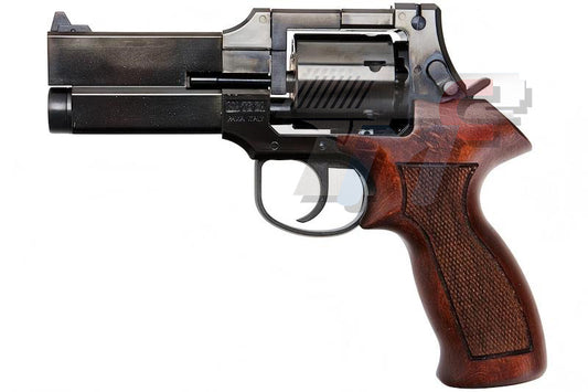 Marushin 4 inch Mateba with Wood Grip Gas Revolver (H.W. / W Deep Black)