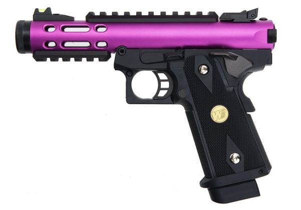 WE Galaxy Hi-Capa 5.1K GBB Pistol (Type A) (Black / Black)