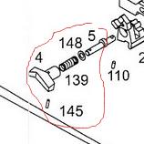 WE M14 GBB Original Parts(No. 4,5,139,145,148)- Selector
