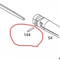 WE M14 GBB Original Parts(No. 144)