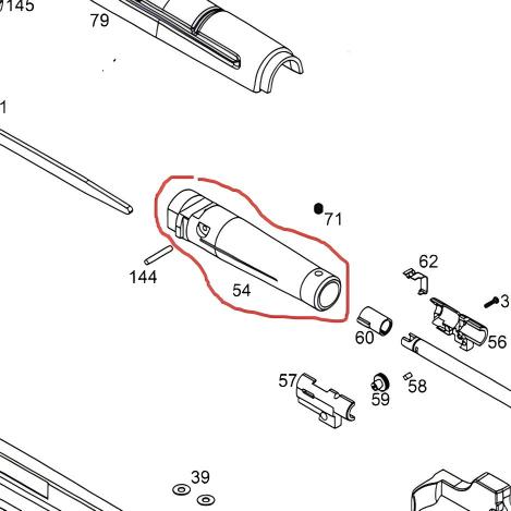 WE M14 GBB Original Parts(No. 54)