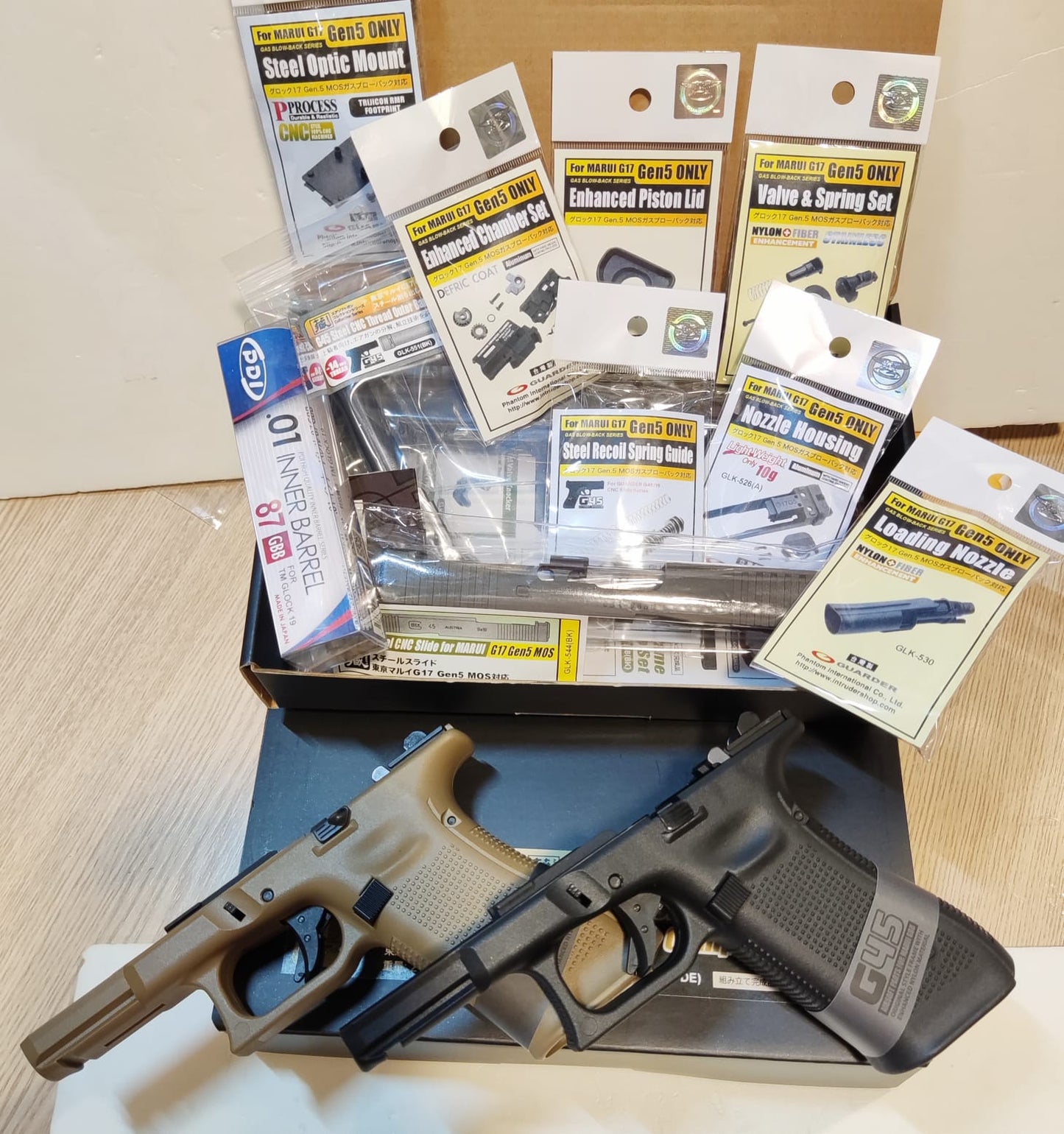 TMC Custom Guarder G17 Gen.5 GBB Pistol (G45 Style)(FED)