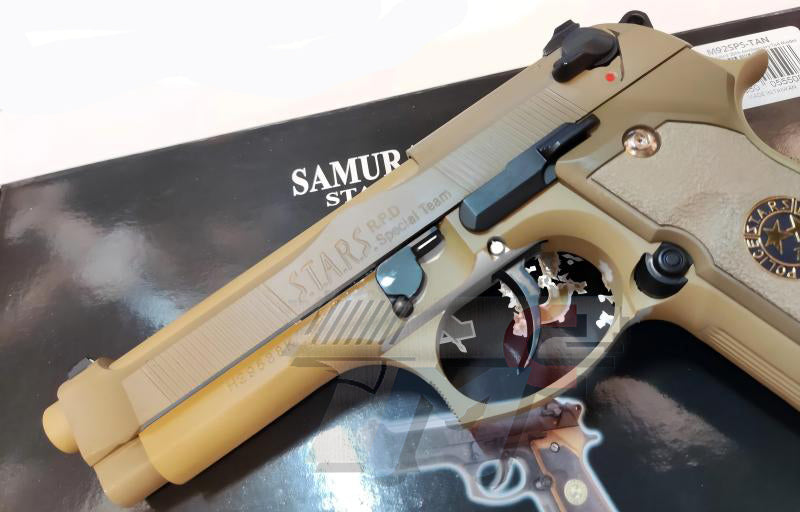 WE M9 BioHazard GBB Pistol (TAN)