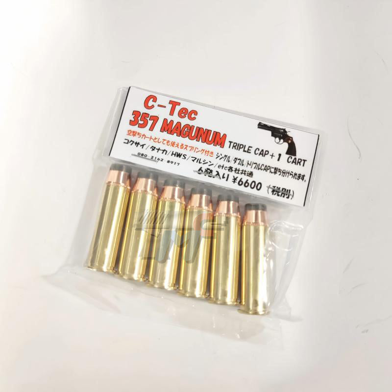 C-tec .357 MAGNUM Triple Cap + 1 Cartridge, 6 rounds