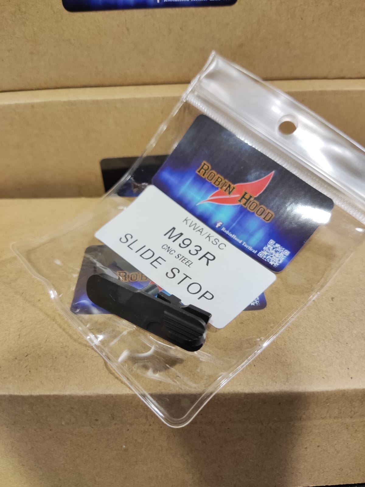 Robin Hood Steel Slide Stop for KWA/KSC M93R-II