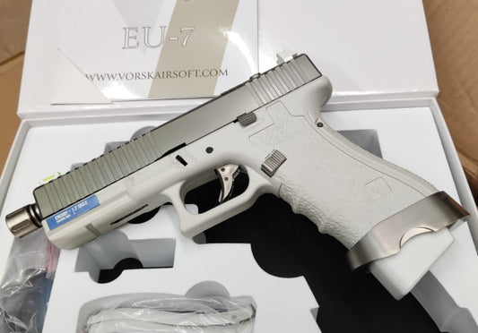 Vorsk EU7-T (G17) REQUIEM GBB Pistol (Silver|White)