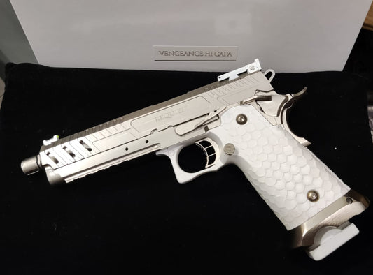 Vorsk Hi-Capa CS Vengeance 5.1 REQUIEM GBB Pistol (Silver|White)