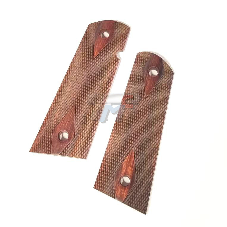 Altamont Colt M1911A1 Government Wooden Grip Panel Full Checker (Rose)