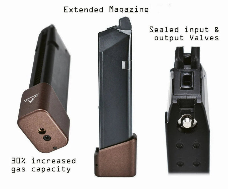 EMG (ARMY) TTI Ballerina G17(R34-4) 28rds Gas Extended Magazine (Bronze)