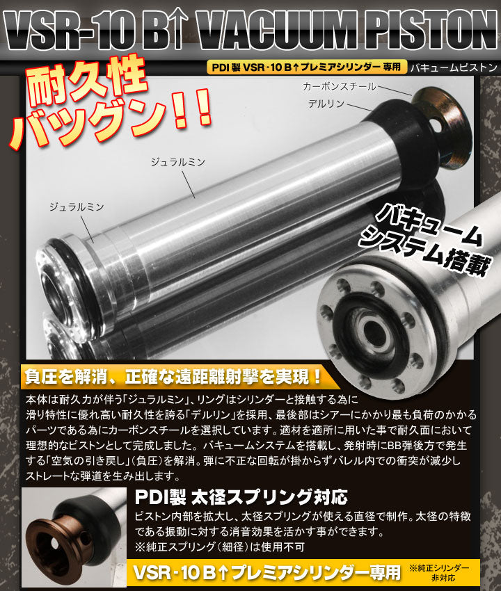 PDI Bore Up Vacuum Piston for Marui VSR-10 Series