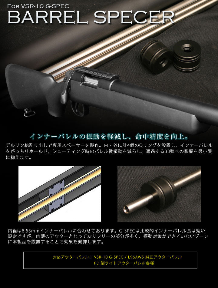 PDI Barrel Spacer for Marui VSR-10 G-Spec / L96 AWS