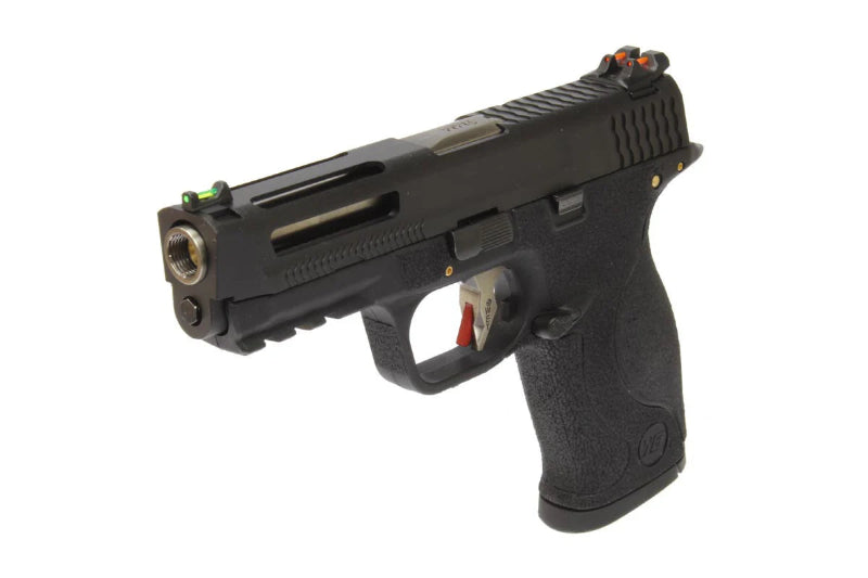 WE MP Big Bird with Hole T2 B Gas Blow Back(BK/SV/BK)