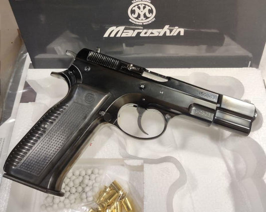 Marushin CZ75 W-Deep Black GBB Pistol