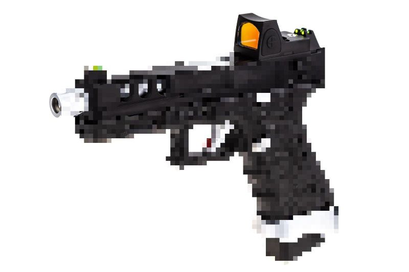 Vorsk EU8-V (18C)with Red Dot GBB Pistol (Black)