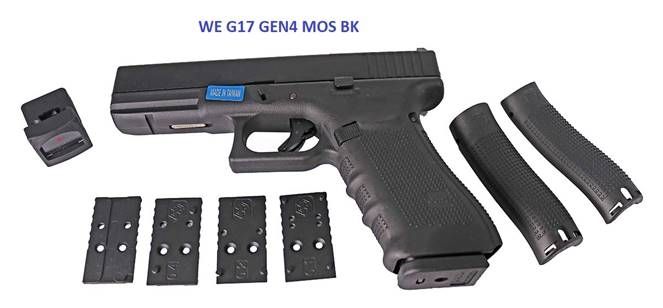 WE G17 Gen.4 Modular Optic System Gas Blow Back (BK)
