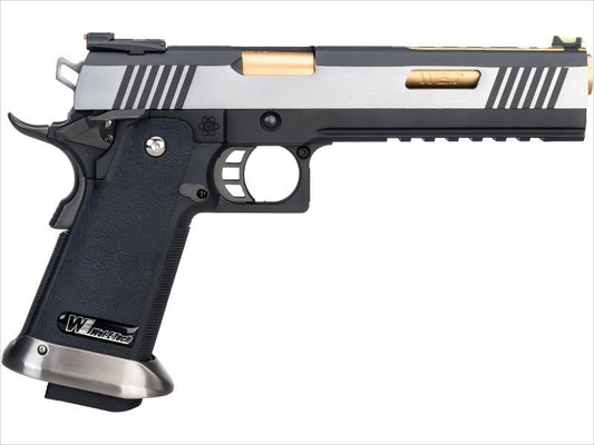 WE Hi-Capa 6inch IREX GBB Pistol (Full Auto Version / 2-Tone / Gold Barrel)