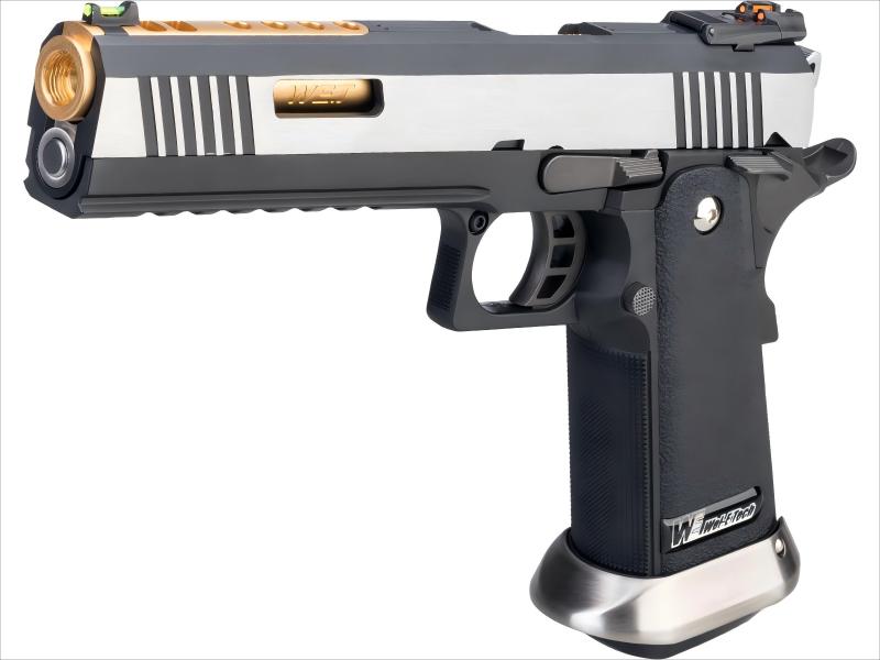 WE Hi-Capa 6inch IREX GBB Pistol (Full Auto Version / 2-Tone / Gold Barrel)