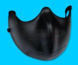 Iron Face Plastic Half Mask(Black)