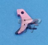 Guarder Ridged Trigger For Glock Gas Blow Back (Pink)