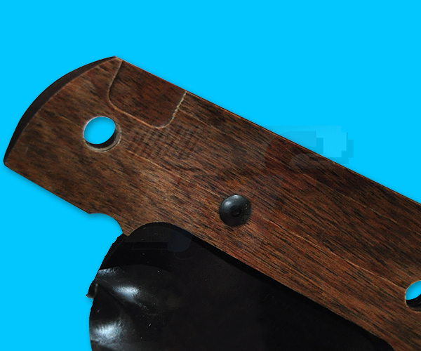 Pachmayr Heritage Walnut Wood Grip with Finger for M1911 with Ambi Safety - Click Image to Close