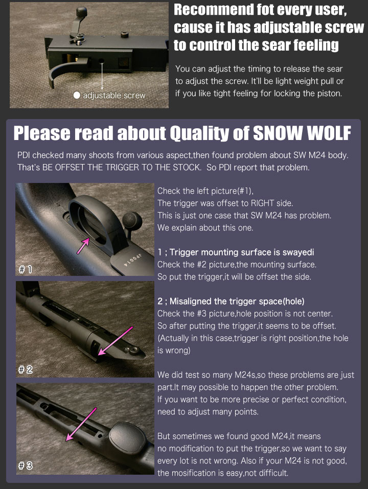 PDI V-Trigger for Snow Wolf M24(APS System) - Click Image to Close