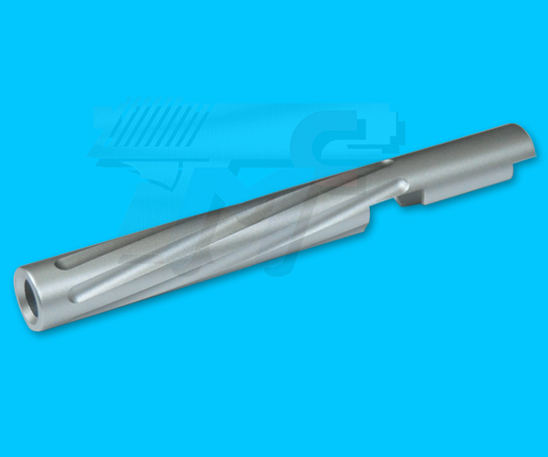 TMC Custom Nine Ball M9A1 Twist Fluted Outer Barrel for Marui M9A1 GBB(Silver) - Click Image to Close