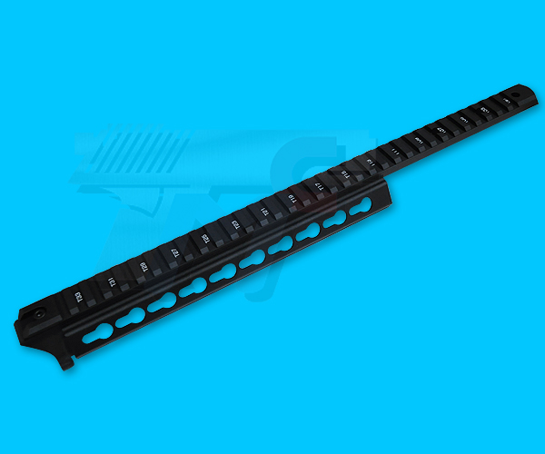 Nitro Vo M870 Breacher Top Rail for Marui M870 Breacher(Black) - Click Image to Close