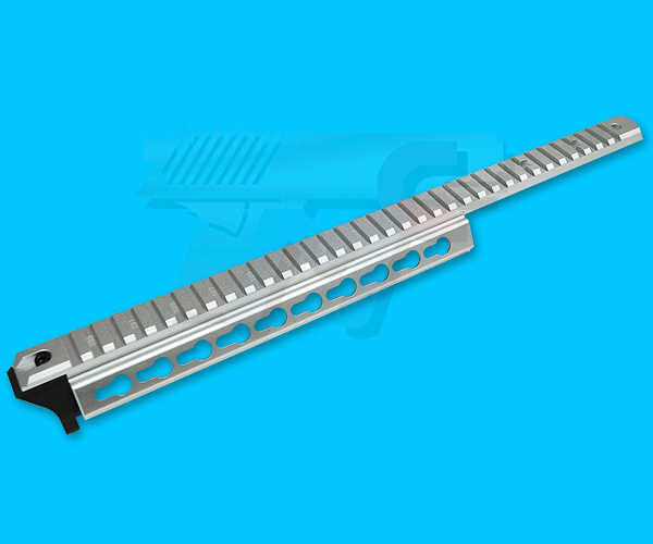 Nitro Vo M870 Breacher Top Rail for Marui M870 Breacher(Silver) - Click Image to Close