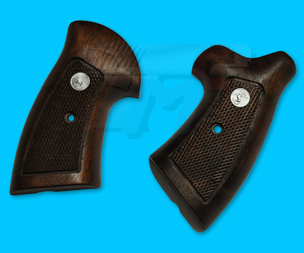 Marushin Wood Grip for Marushin Anaconda .44 Series(Brown) - Click Image to Close